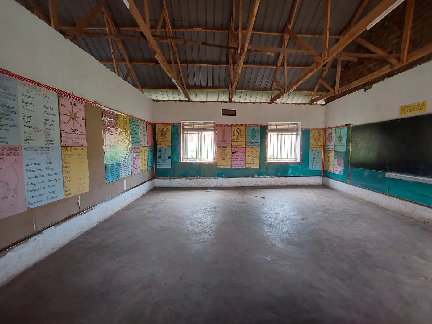 Classroom learning charts at Wisdom Valley Nursery and Primary School