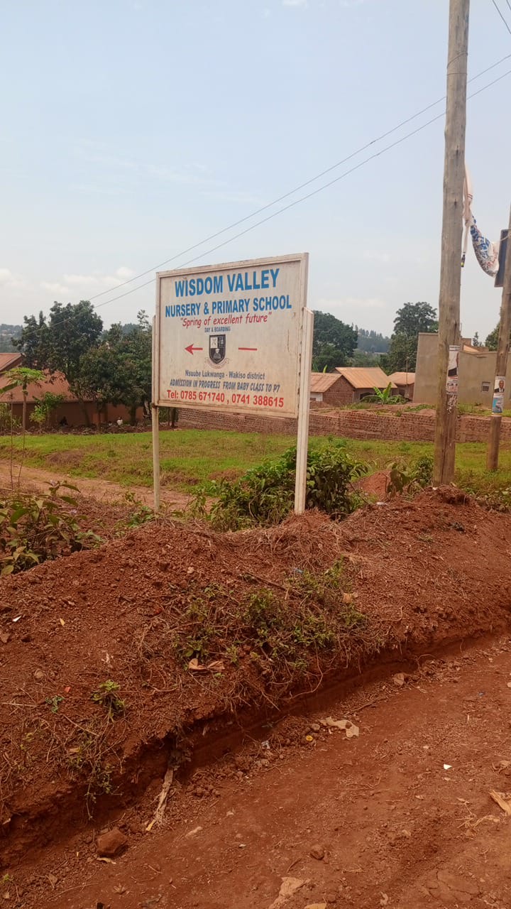 The hills and grounds around Wisdom Valley Nursery and Primary School in Wakiso