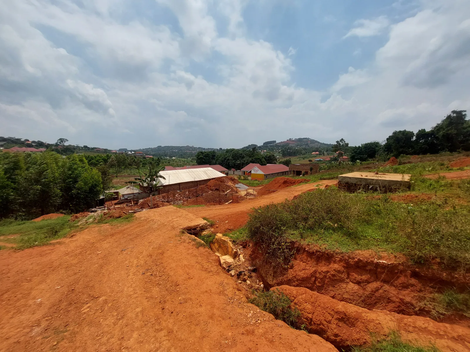 The hills and grounds around Wisdom Valley Nursery and Primary School in Wakiso